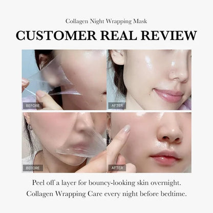 🔥Limited Time Offer🔥Collagen Overnight Wrapping Peel Off Facial Mask-Cs