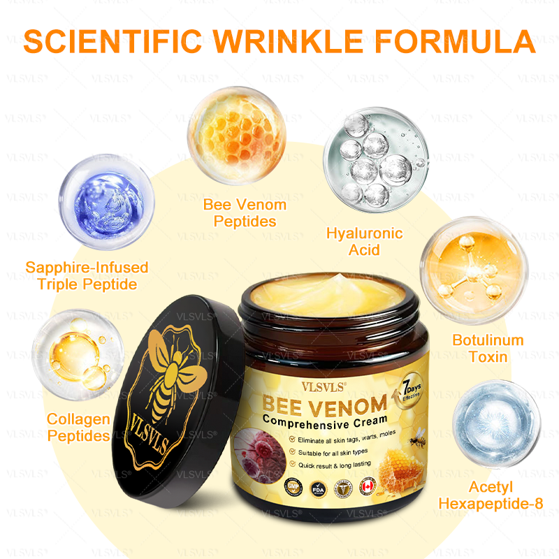 VLSVLS® Bee Venom Comprehensive Cream  👩‍⚕️⏰ LAST DAY 80% OFF (Sagging Skin, Fine Lines, Loss of Firmness, Flat Bust, Drooping Hips, and More)